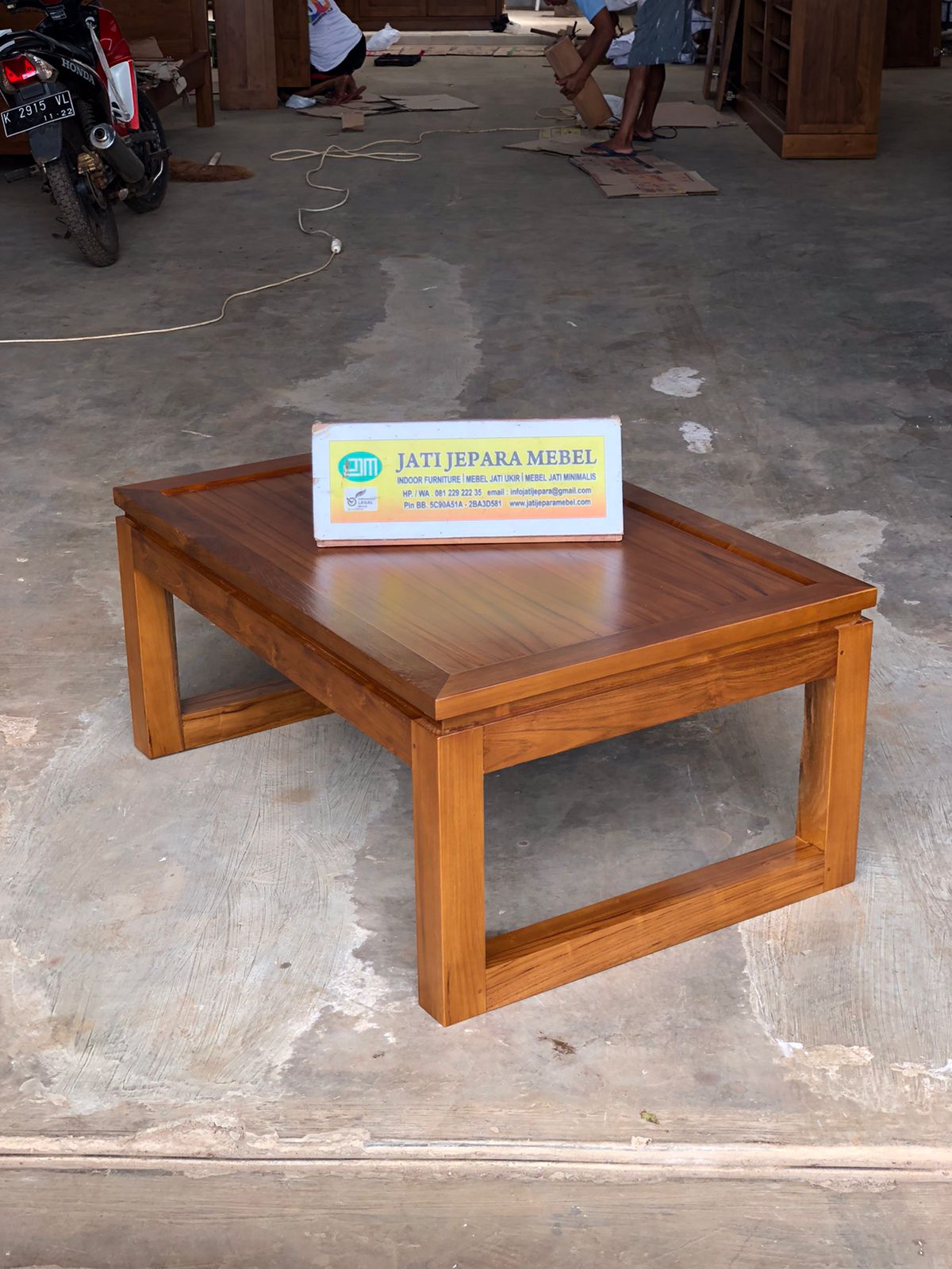 Meja Tamu Kayu Jati Minimalis Modern JJM-CDF 038